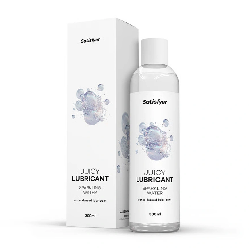 Лубрикант на водной основе Satisfyer Juicy Lubricant Sparkling Water water based 300 мл фото 2
