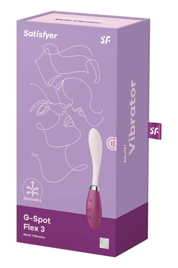 Вибратор Satisfyer G-Spot Flex 3 Red, гибкий ствол с фиксацией положения фото 6