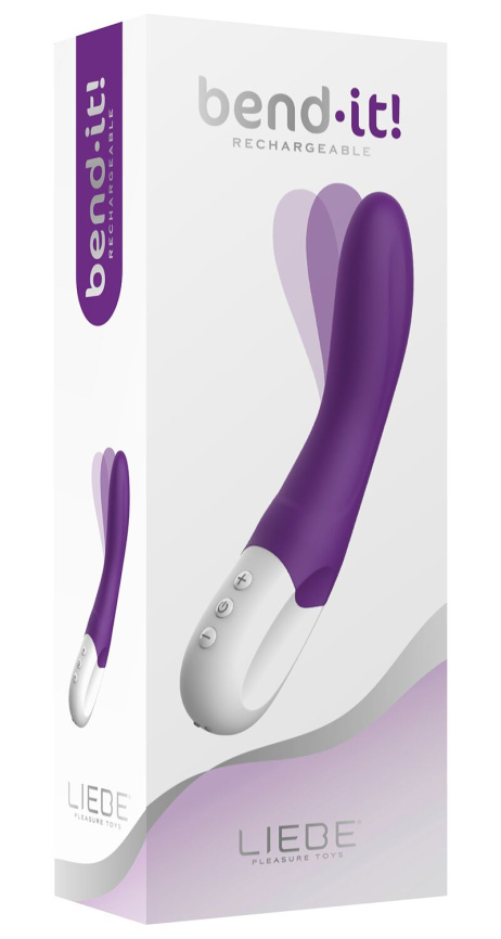 Вібратор точки G Liebe Bend It Rechargeable Purple, 10 режимів, дуже потужний, гнучкий стовбур фото 4