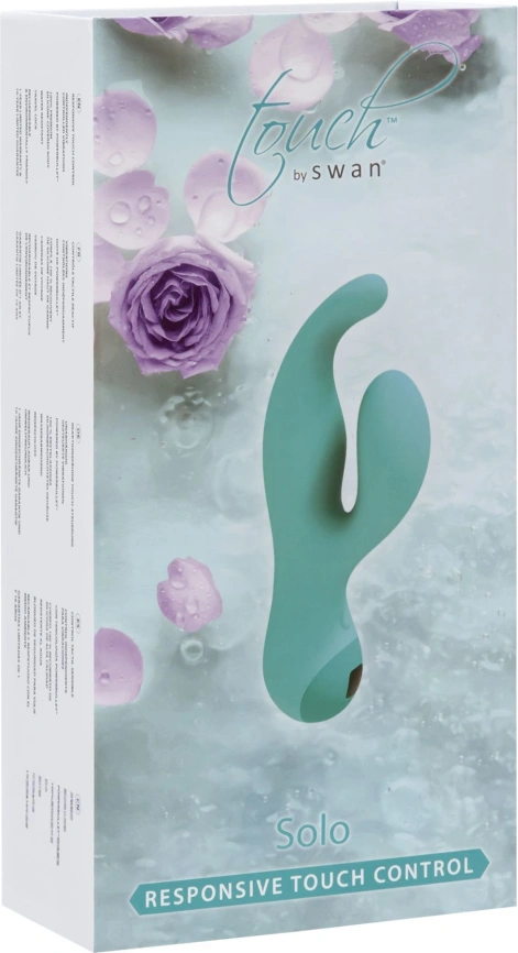 Вибратор-кролик с сенсорным управлением Touch by SWAN - Solo Teal, глубокая вибрация, для точки G фото 10