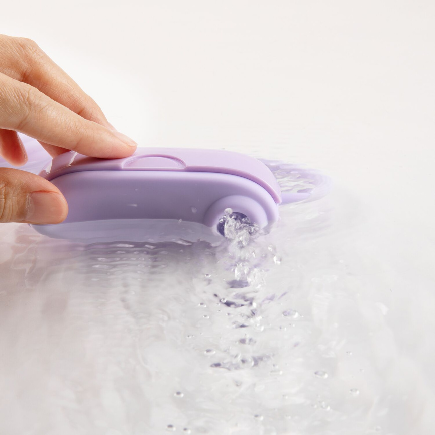 Вакуумний кліторальний стимулятор Otouch Louis Vibrate Purple з віброяйцем, у кейсі фото 7