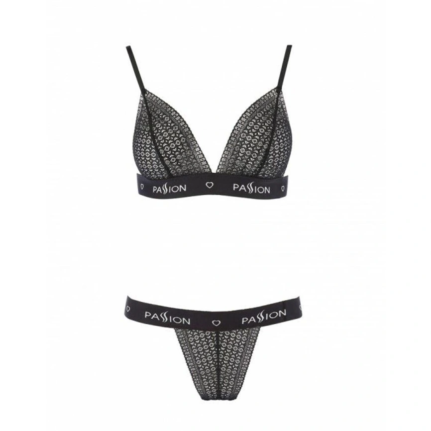 Комплект белья Passion Exclusive GLAMISS SET L/XL, black фото 8