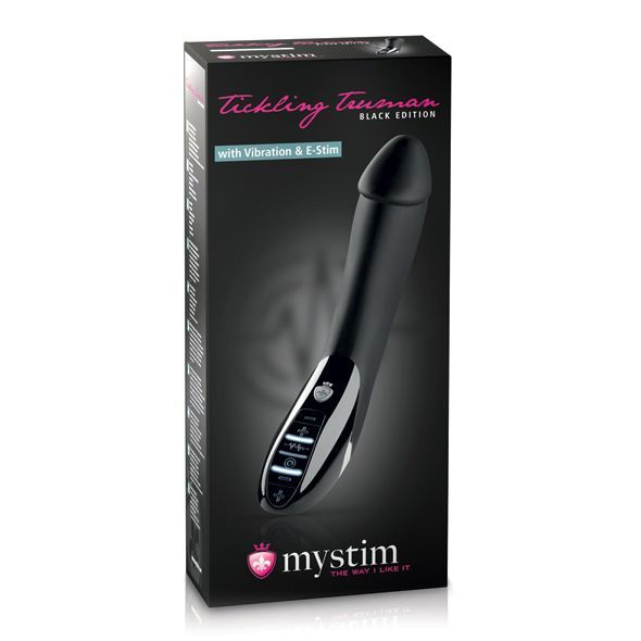 Вібратор з електростимуляцією Mystim Tickling Truman eStim Black, міостимулятор фото 2