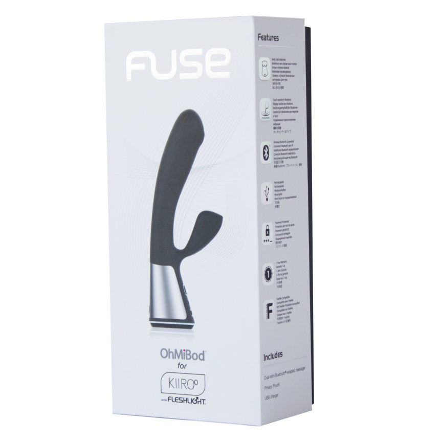 Інтерактивний вібратор-кролик Ohmibod Fuse for Kiiroo Black фото 2