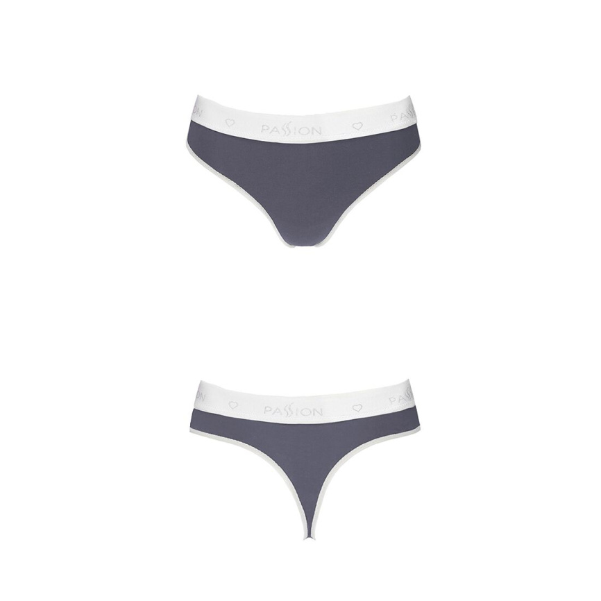 Спортивні трусики-стрінги Passion PS007 PANTIES S, dark grey фото 4