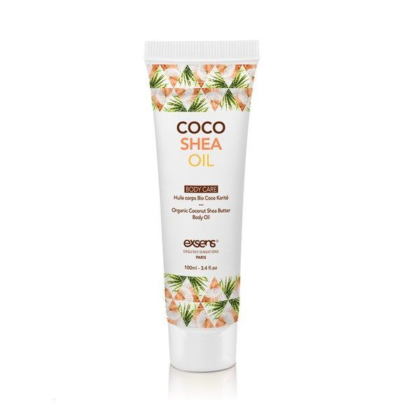 Органічна кокосова олія каріте (ши) для тіла EXSENS Coco Shea Oil 100 мл, сертифікат ECOCERT фото 1