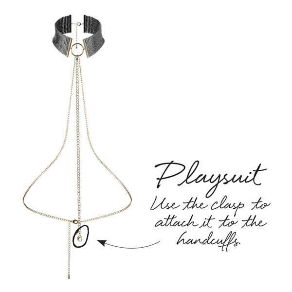 Намисто-комір Bijoux Indiscrets Desir Metallique Collar - Black фото 5