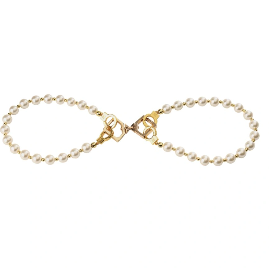 Жемчужные наручники и поножи LOCKINK Pearl Handcuffs & Anklecuffs фото 4
