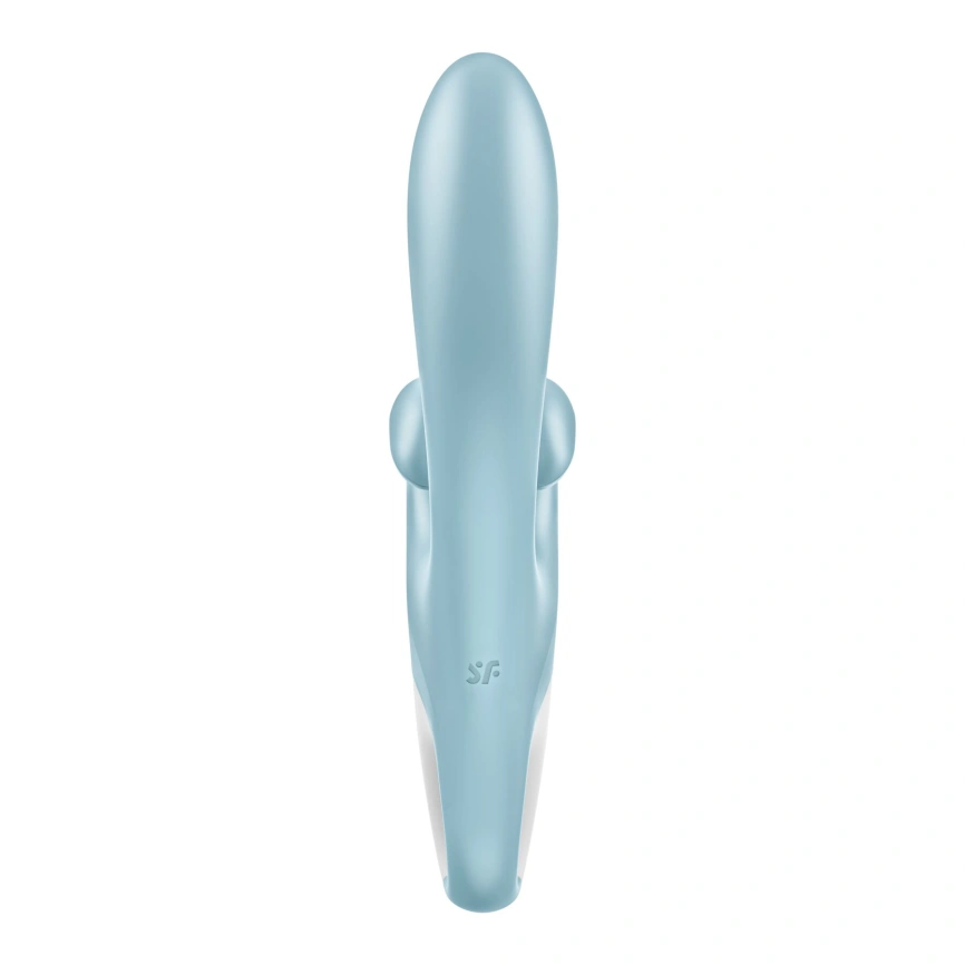 Вибратор-кролик Satisfyer Touch Me Blue, двойной отросток, 3 мощных мотора фото 3