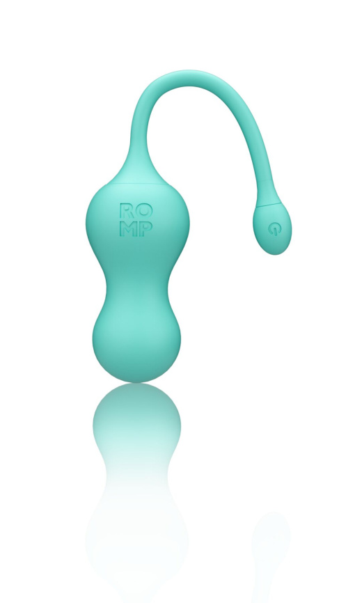 Віброяйце для точки G з пультом керування Romp Cello Light Teal, водонепроникне фото 3