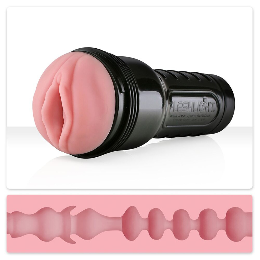 Мастурбатор-вагіна Fleshlight Pink Lady Mini-Lotus Нова текстура фото 1