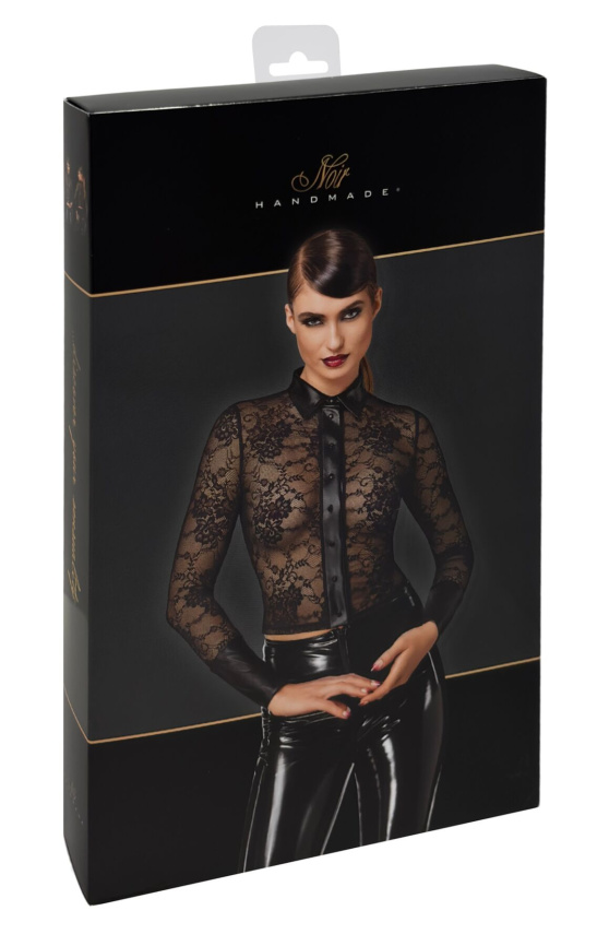 Блуза Noir Handmade F377 Noirelle Lace Button-up Shirt S фото 7