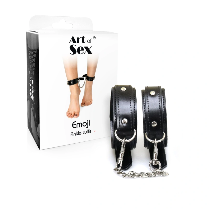 Поножи из экокожи Art of Sex -  Emoji Ankle cuffs фото 3