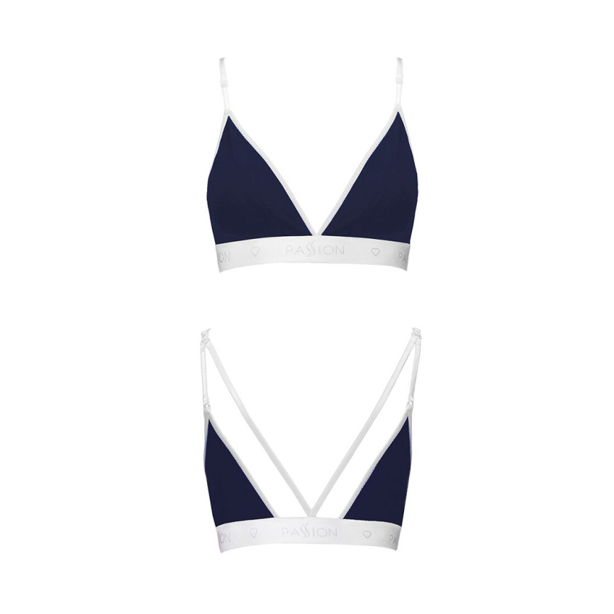 Спортивний топ з подвійними бретелями Passion PS007 TOP M, navy blue фото 5