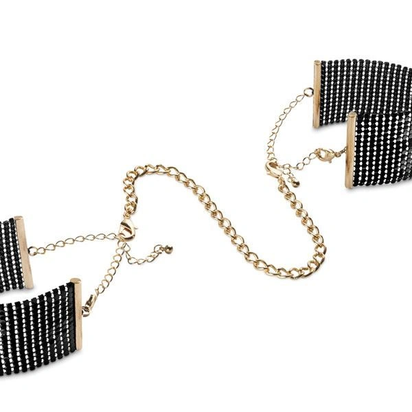 Наручники Bijoux Indiscrets Desir Metallique Handcuffs - Black, металлические, стильные браслеты фото 2