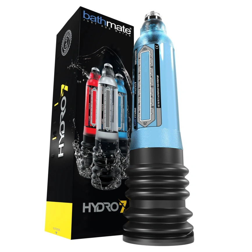 Гидропомпа Bathmate Hydro 7 Blue, для члена длиной от 12,5 до 18 см, диаметр до 5 см фото 6