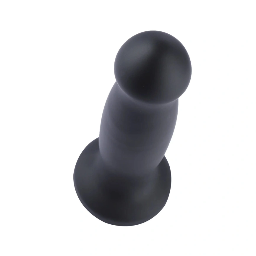 Силиконовый дилдо для секс-машин Hismith 7.2" Black Silicone Anal Dildo, система KlicLok фото 3