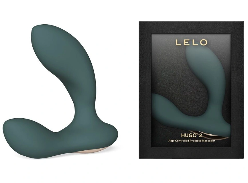 Смарт-массажер простаты LELO Hugo 2 Green, 2 мотора, повышенная мощность фото 2