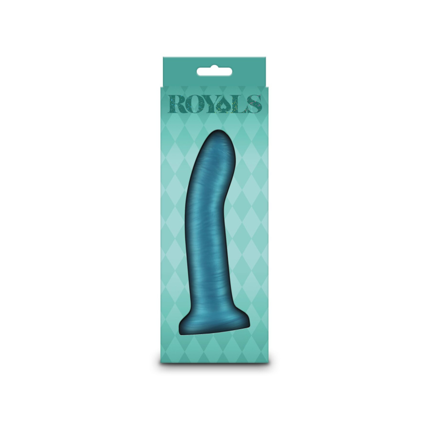 Дилдо NS Novelties Royals - 6" Charlie - Metallic Teal фото 3