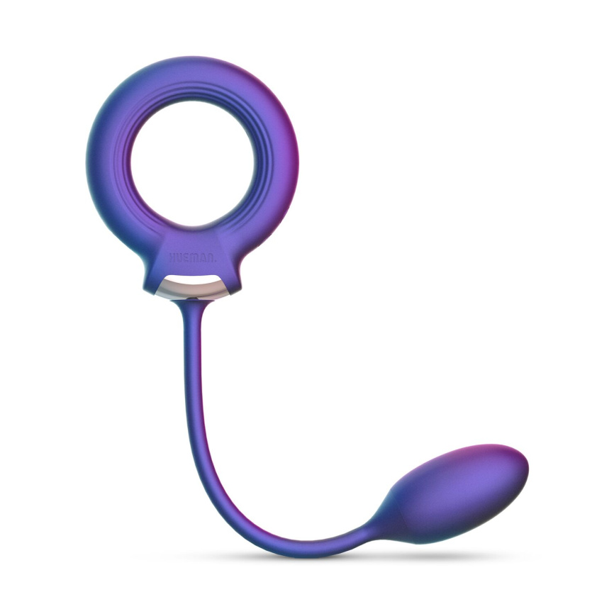 Ерекційне віброкільце з віброяйцем Hueman - Eclipse Anal Vibrator фото 2