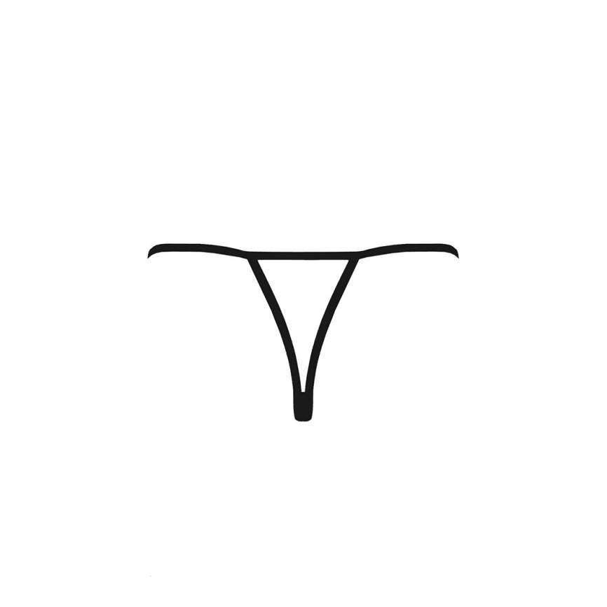 Трусики кружевные с доступом Passion Exclusive VIOLANTE THONG S/M, black фото 8