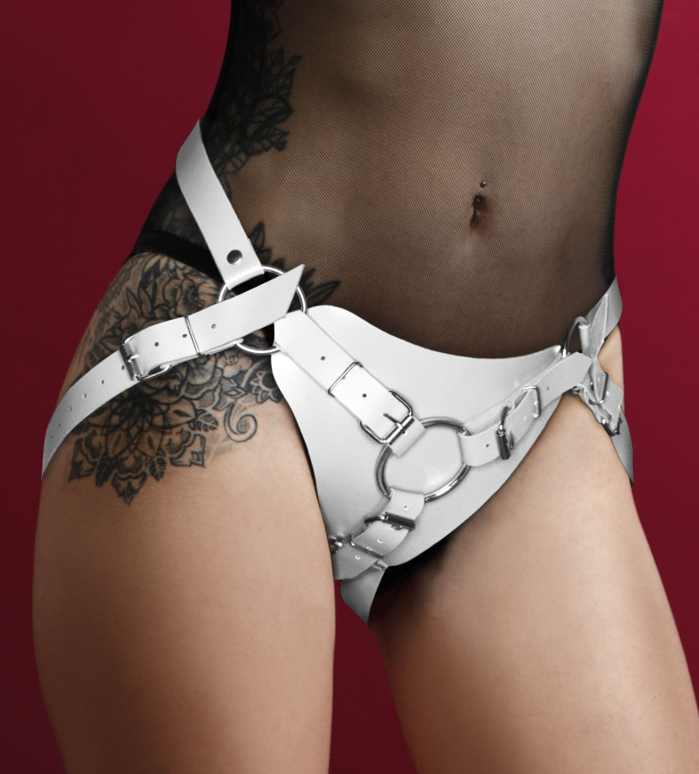 Труси для страпона Feral Feelings Strap-on Harness White, white фото 2