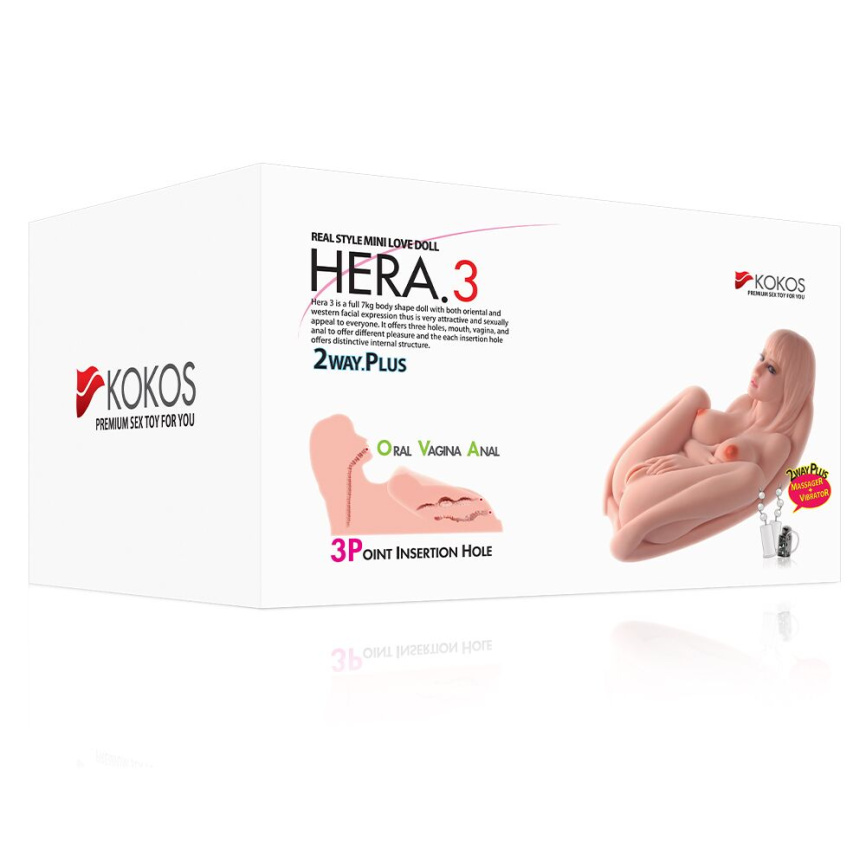 Мастурбатор Kokos Hera 3 2WayPlus з функцією масажу та вібрацією фото 9