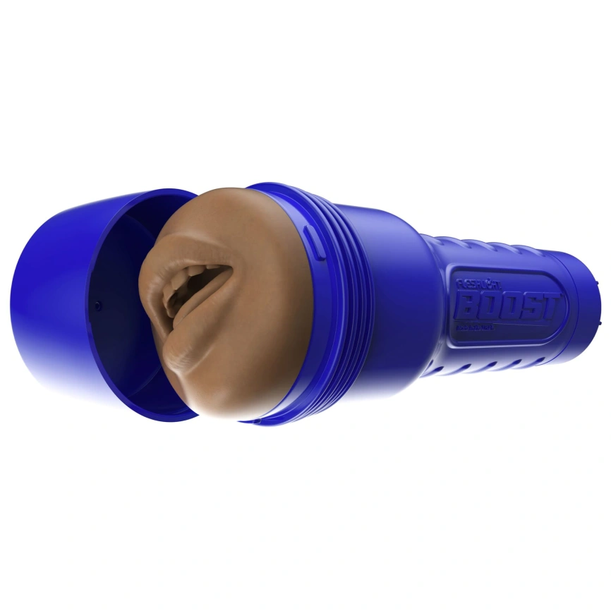 Мастурбатор-ротик Fleshlight Boost Blow Medium Dark Flesh, плавающие кольца Turbo Tech фото 7
