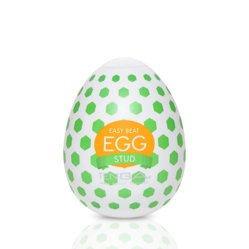 Мастурбатор-яйцо Tenga Egg Stud с шестиугольными выступами фото 4
