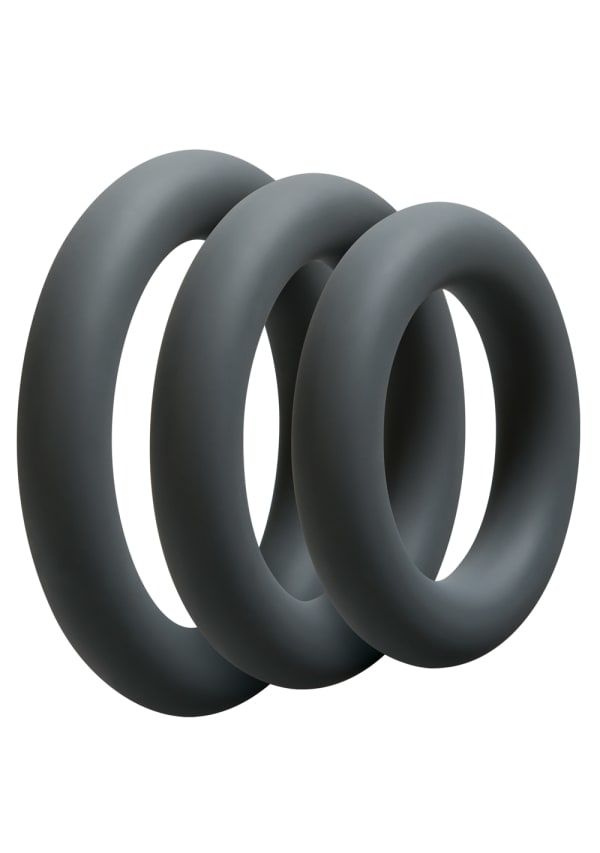 Набір ерекційних кілець Doc Johnson OptiMALE 3 C-Ring Set Thick фото 1
