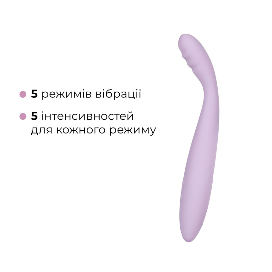 Тонкий смарт-вібратор точки G Svakom Cici 2 Lilac, підігрів до 38 °C фото 14