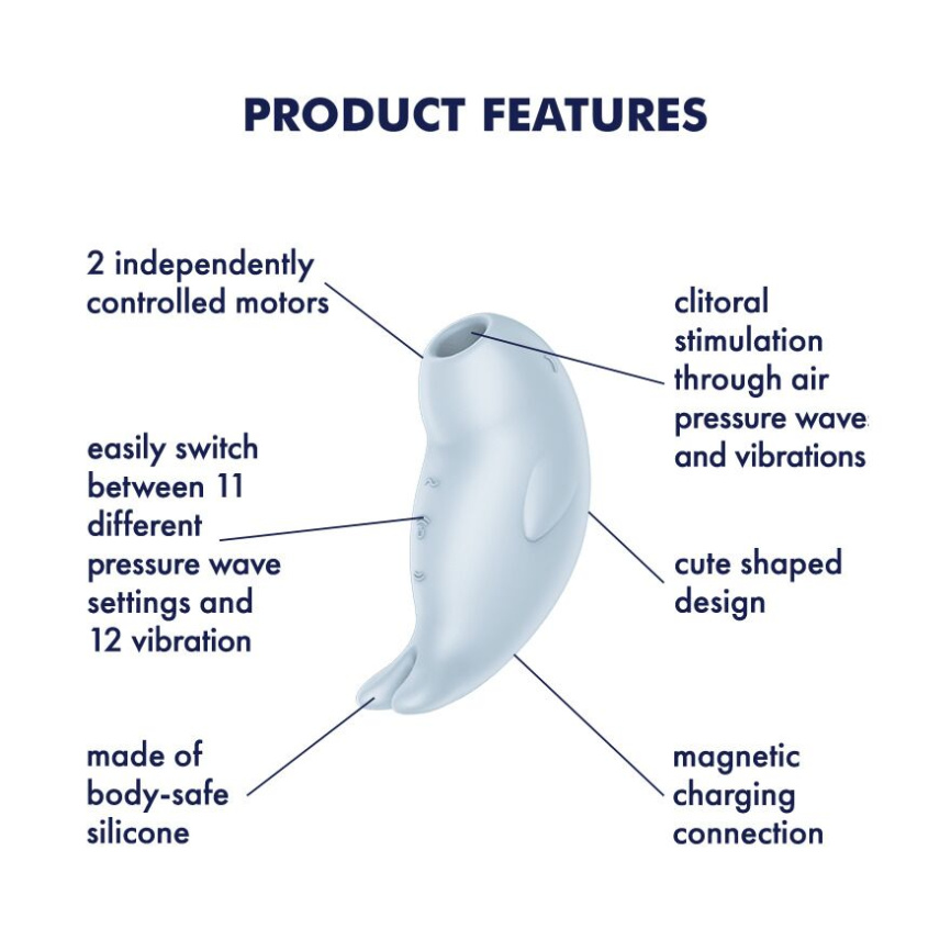 Вакуумний кліторальний стимулятор з вібрацією Satisfyer Seal You Soon, 2 незалежні мотори фото 6