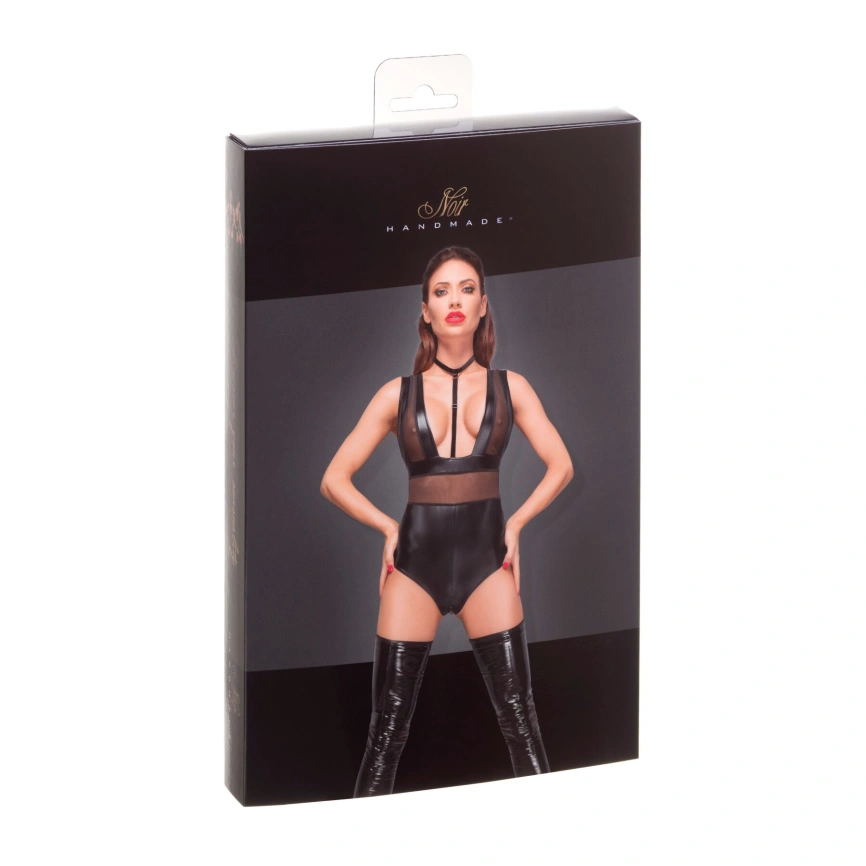 Боди с мокрым эффектом Noir Handmade F183 Powerwetlook body, L фото 4