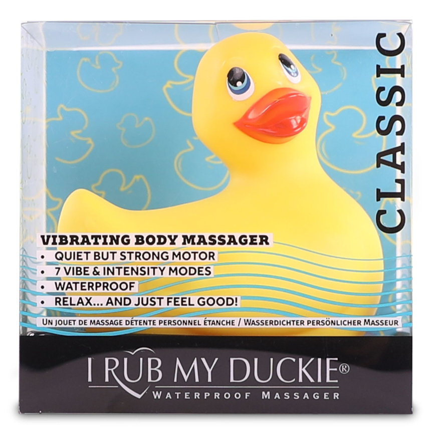Вібромасажер качечка I Rub My Duckie - Classic Yellow v2.0, скромняжка фото 4