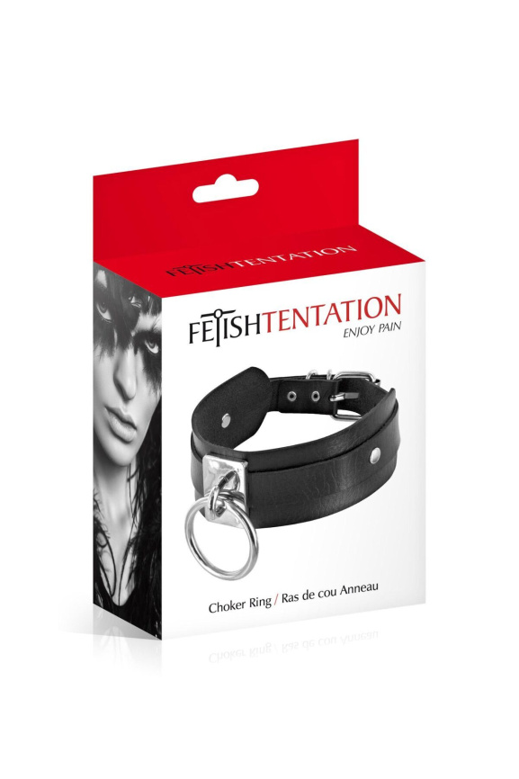 Нашийник з кільцем Fetish Tentation Choker Ring (м'яте паковання!!!) фото 3