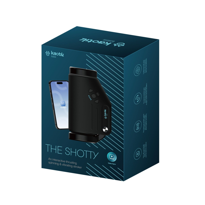 Смарт-мастурбатор Kaotik Labs The Shotty, режим edging, вібрація, обертання та імітація фрикцій фото 9