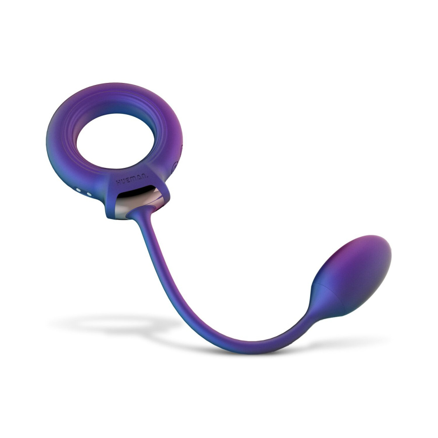 Ерекційне віброкільце з віброяйцем Hueman - Eclipse Anal Vibrator фото 5