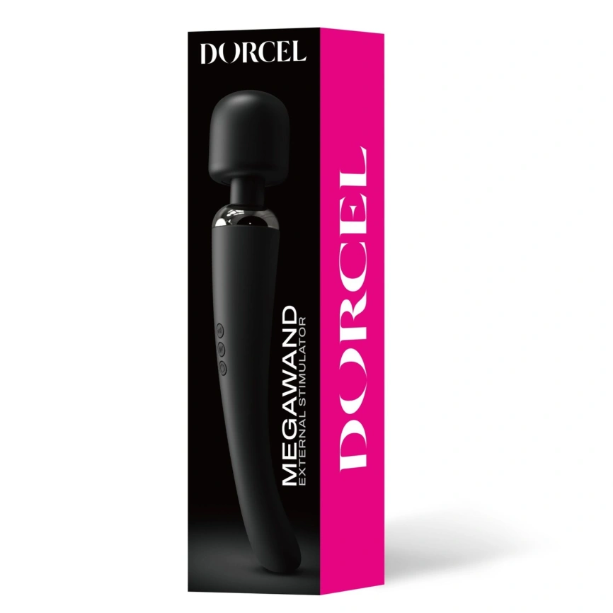 Мощный вибромассажер Dorcel Megawand Black перезаряжаемый, 160 режимов фото 7