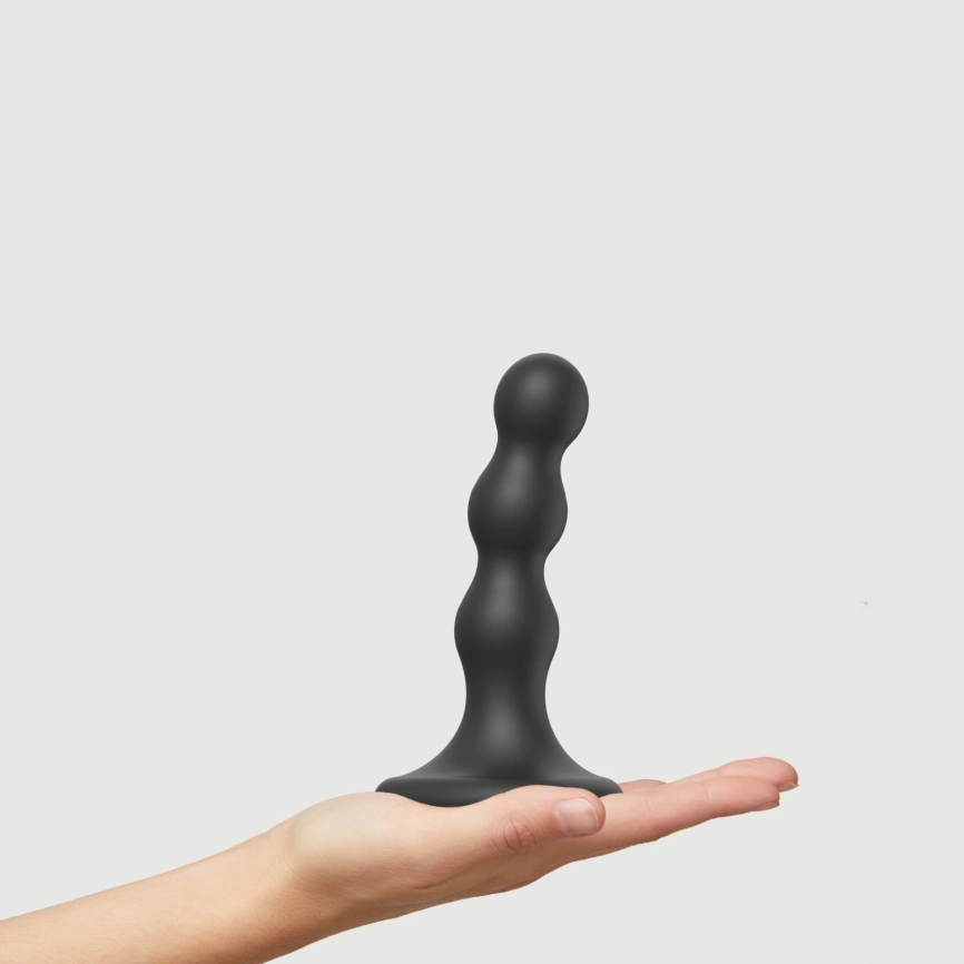 Насадка для страпона Strap-On-Me Dildo Plug Balls Black S фото 2