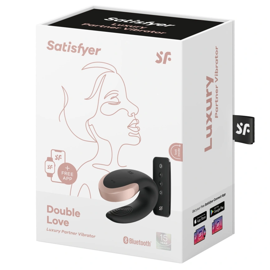 Смарт-вибратор для пар Satisfyer Double Love (Black) фото 7