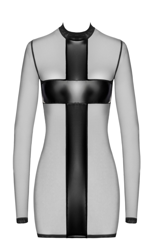 Сукня Noir Handmade F369 Crossfire Mesh & Wetlook Mini dress M фото 5