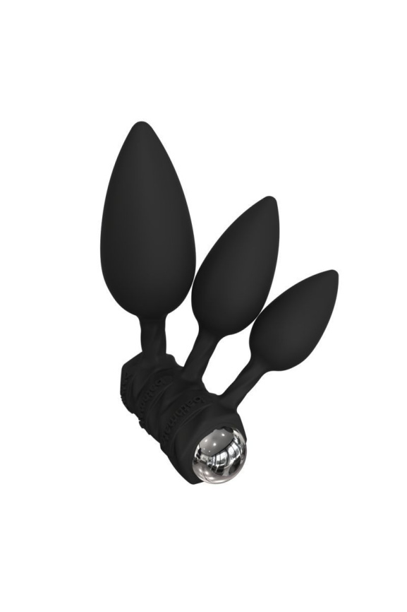 Набір анальних вібропробок Bathmate Anal Training Plugs VIBE, діаметр 2,5 см - 3,1см - 3,8см фото 3