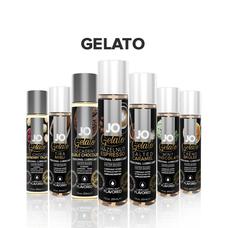 Змазка на водній основі JO GELATO Hazelnut Espresso (30 мл) без цукру, парабенів та пропіленгліколю фото 5