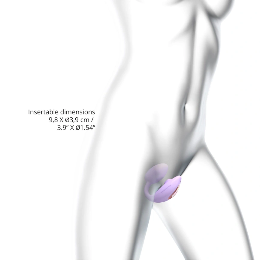 Виброяйцо с вакуумной клиторальной стимуляцией Love To Love Wonderlover VIVA MAUVE фото 5