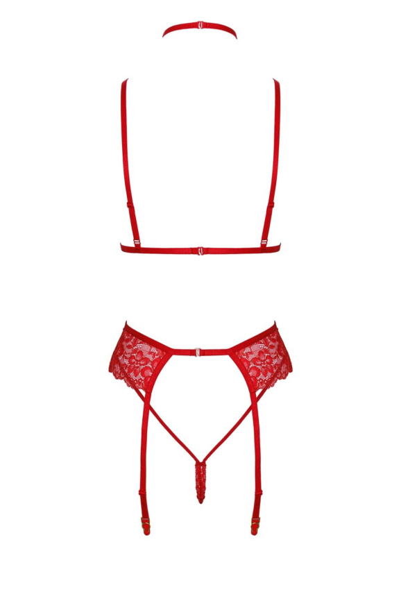 Комплект Kissable Bondage Kiss Set Red L/XL фото 9