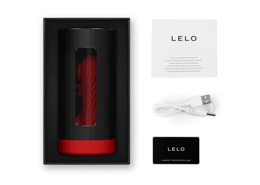 Смарт-мастурбатор LELO F1S V3 XL Red, збільшений, 2 мотори, 8 режимів, стимуляція звуковими хвилями фото 3