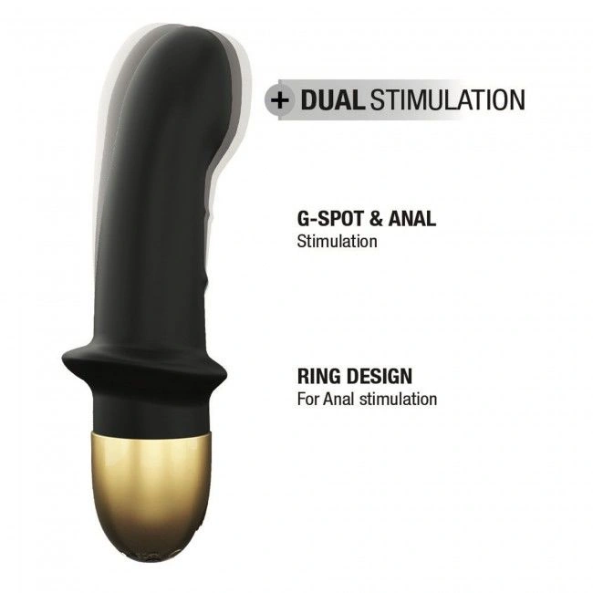 Вибратор Dorcel Mini Lover Black 2.0 перезаряжаемый, для точки G и массажа простаты фото 6