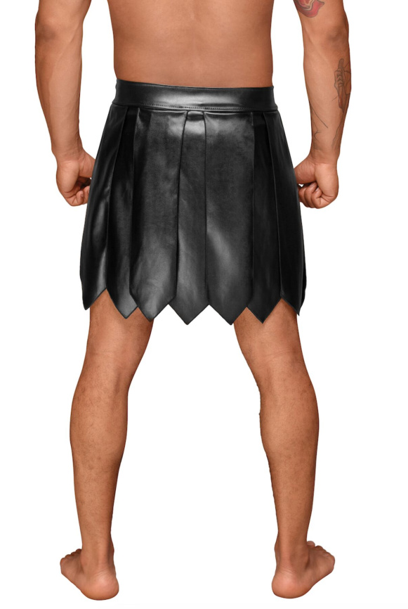 Чоловіча спідниця гладіатора Noir Handmade H053 Eco leather men's gladiator skirt, S, екошкіра фото 3