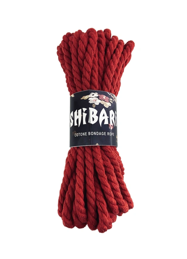 Хлопковая веревка для Шибари Feral Feelings Shibari Rope, 8 м красная фото 1