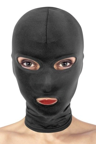 Капюшон для БДСМ с открытыми глазами и ртом Fetish Tentation Open Mouth and Eyes Hood фото 1